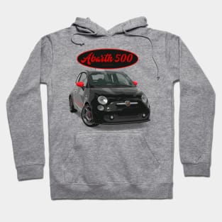 ABARTH 500 Black Red Hoodie